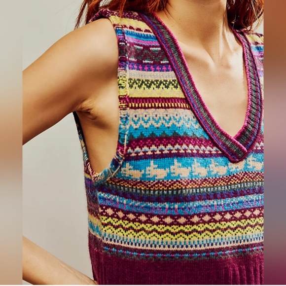 NWT Free People Fran Sweater Vest - Picture 3 of 7
